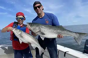 father and son fishing trip, huntington new york